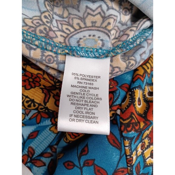 Melissa Paige Palazzo Boho Knit Pant Pull On 1X Hippie Gypsy Resort Cruise - Picture 7 of 8